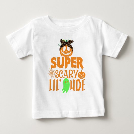 SUPER SCARY LIL' DUDE - CUTE SCARY PUMPKIN (Voorkant)