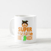 SUPER SCARY LIL' DUDE - CUTE SCARY PUMPKIN KOFFIEMOK (Voorkant links)
