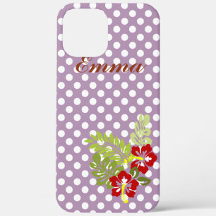 Super schattig en meisjesachtig polka stippenpatro iPhone 12 pro max hoesje