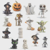 Super Schattig Eng Halloween Sticker (Voorkant)