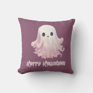 Super Schattig Geest Paars Gelukkig Halloween Kussen