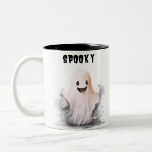 Super Schattig Geestje Griezelig Spookachtig Pret Tweekleurige Koffiemok
