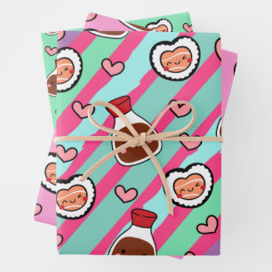 Super schattig Kawaii Sushi Inpakpapier Vel