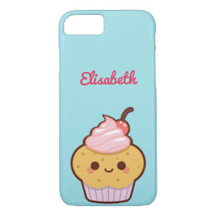 Super schattig kawaii zoete cupcake monogram Case-Mate iPhone case