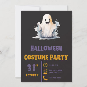 Super Schattig Spook Modern Zwart Halloween Kaart