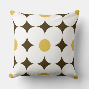 Super schattige 60s 70s retro florale kussen