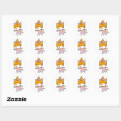 Super Schattige Baby Meisje Tijger Stickers (Vel)