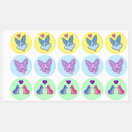 Super Schattige Corgi Stickers (Vel)