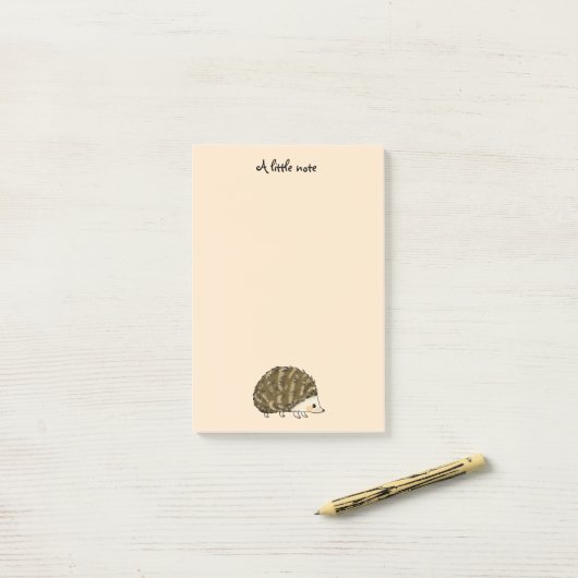 super schattige egel post-it® notes (Op bureau)