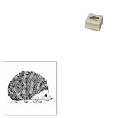 Super schattige egel rubberstempel (Gestempeld)