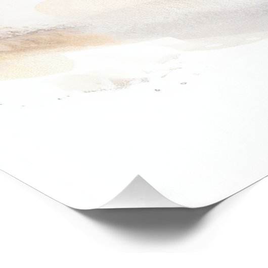 Super schattige engel slapende pup Poodle Dog 003 Perfect Poster (Hoek)