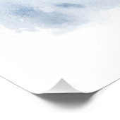 Super schattige engel slapende pup Siberische Husk Perfect Poster (Hoek)