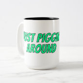 Super Schattige Funny "Piglet" thema Mok (Voorkant links)