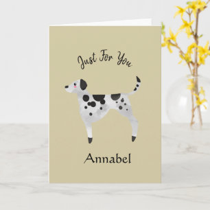 Super Schattige Gepersonaliseerde Dalmatiër Kaart