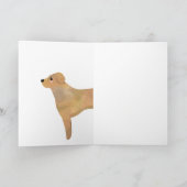 Super Schattige Gepersonaliseerde Labrador/Retriev Kaart (Binnen)