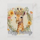 Super Schattige Giraffe | Gefeliciteerd met je ver Briefkaart (Voorkant)