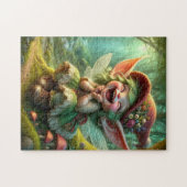 Super Schattige Happy Pixie Legpuzzel (Horizontaal)