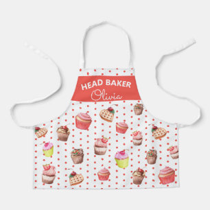 Super Schattige Hoofdbakker Kleurrijke Cupcake Bak Schort