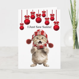 Super Schattige Katten Kerstkaart Kaart