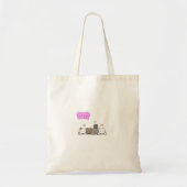 Super schattige kattenhond canvas tas (Voorkant)