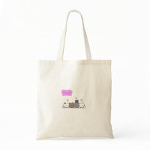 Super schattige kattenhond canvas tas