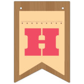 Super Schattige Paard Verjaardag bunting banner (Tweede vlag)