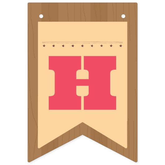 Super Schattige Paard Verjaardag bunting banner (Tweede vlag)