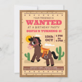 Super Schattige Paard Verjaardagsfeest Kaart (Voorkant)