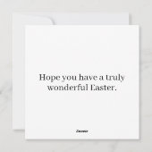 Super Schattige paashaas konijn Feestdagenkaart (Achterkant)