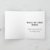 Super Schattige Puppy Happy Birthday Kaart (Binnen)