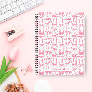 Super Schattige Roze Coquette Strik Persoonlijke N Notitieboek