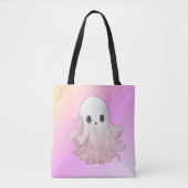 Super Schattige Roze Geest Halloween Tote Bag (Voorkant)