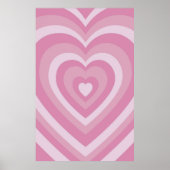 Super Schattige Roze Powerpuff Girls Liefdeshart P Poster (Voorkant)