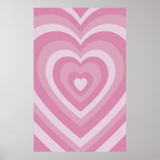 Super Schattige Roze Powerpuff Girls Liefdeshart P Poster