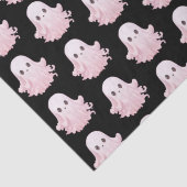 Super Schattige roze spookpatroon Halloween Tissuepapier (Detail)
