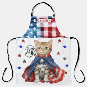 Super Schattige Tabby Cat Mom All-Over Print Schor Schort