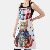 Super Schattige Tabby Cat Mom All-Over Print Schor Schort (Insitu)