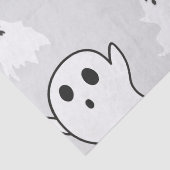 Super Schattige Wit Geesten Licht Grijs Halloween Tissuepapier (Detail)