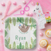 Super schattige zusjongen verjaardag papieren bordje (Feest)