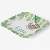 Super schattige zusjongen verjaardag papieren bordje (Gebogen)