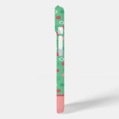 Super Schattigee Cartoon Cat Pink & Mint Green Case-Mate iPhone Case (Achterkant / Links)