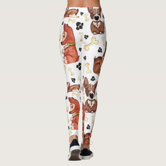 Super Schattigee Corgi Leggings (Achterkant)