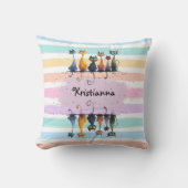 Super Schattigee Crazy Cat Naam Lijst Ontwerp op d Kussen (Voorkant)