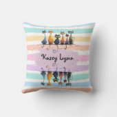Super Schattigee Crazy Cat Naam Lijst Ontwerp op d Kussen (Achterkant)