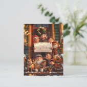 Super Schattigee familie tijdens Kerstmis Briefkaart (Staand voorkant)