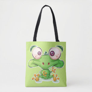 Super Schattigee Froggie Illustration Tote Bag