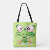 Super Schattigee Froggie Illustration Tote Bag (Achterkant)