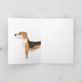 Super Schattigee gepersonaliseerde Beagle Kaart (Binnen)