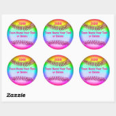 Super Schattigee gepersonaliseerde softbal Sticker (Vel)