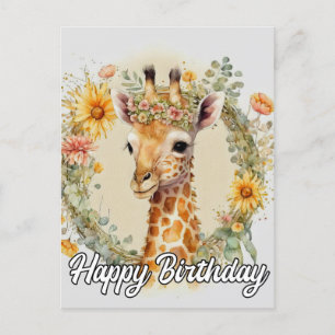 Super Schattigee Giraffe   Gefeliciteerd Briefkaart